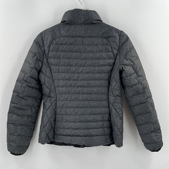 MICHAEL Kors Charcoal Grey Packable Down Fill Puffer Quilted Short Jacket Small - Picture 3 of 10